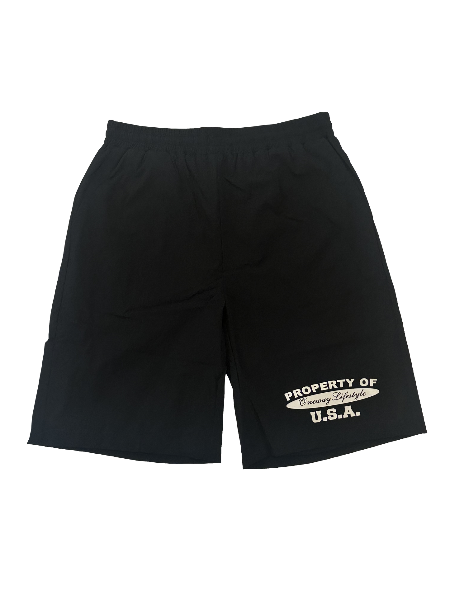Property Of Oneway Nylon Shorts [Black]