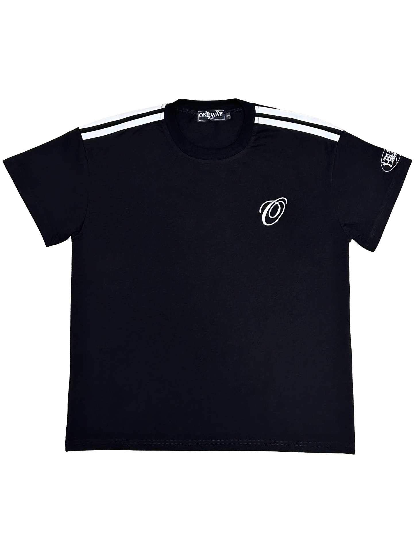 Double Stripe Lifestyle Tee [Black]