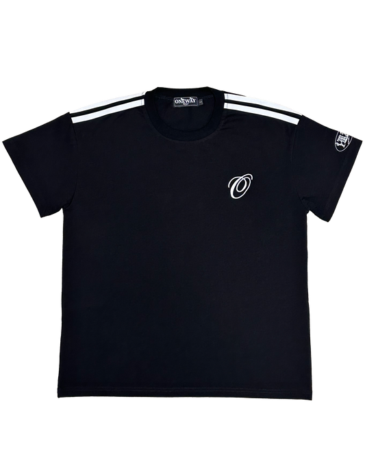 Double Stripe Lifestyle Tee [Black]