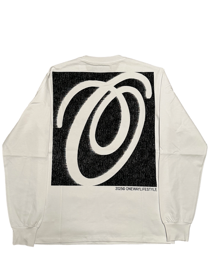 Flame Box Logo L/S [White]