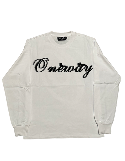 Flame Box Logo L/S [White]