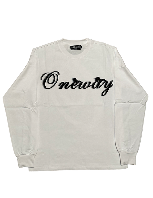 Flame Box Logo L/S [White]